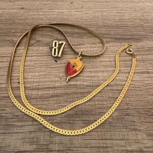 Vintage Balfour 1987 pin and necklace